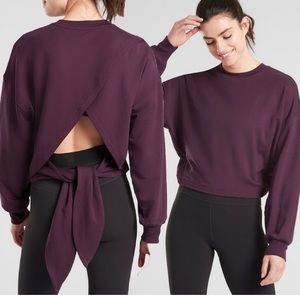 Athleta Open Back Sweatshirt